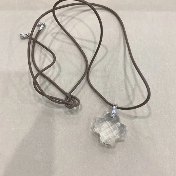 Swarovski Thick Cross Pendant Necklace - Picture 2 of 5